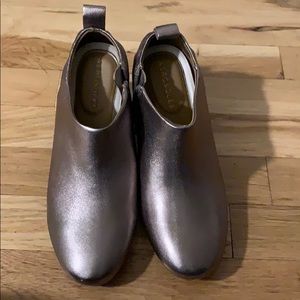 Champagne ankle bootie